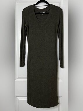 gap t shirt maxi dress Women's Heavyweight Oversized Maxi T-Shirt Dress by Gap True Black Petite Size XS